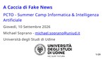 A caccia di fake news (PCTO Summer Camp 2026)