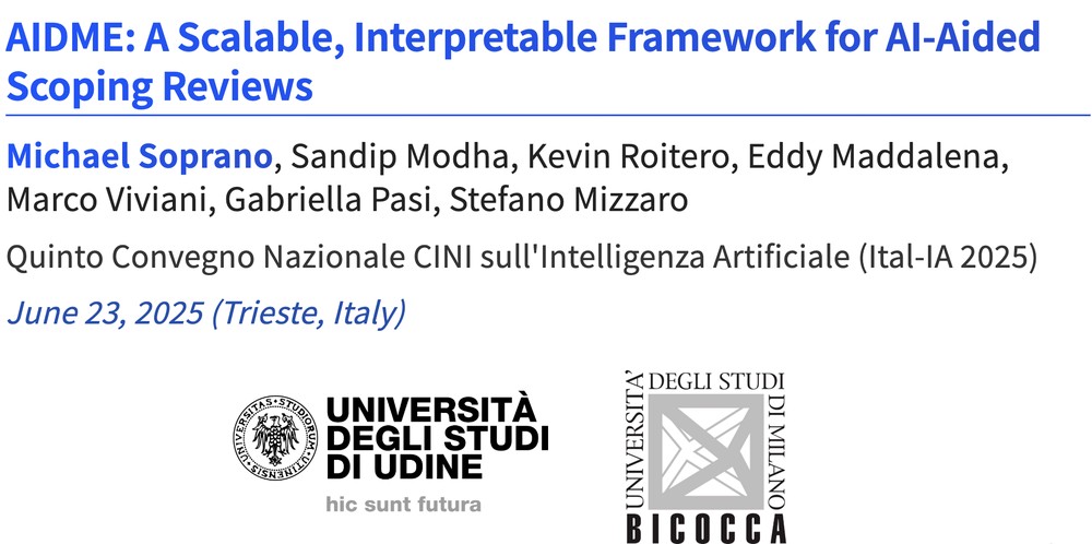 Preview of AIDME: A Scalable, Interpretable Framework for AI-Aided Scoping Reviews