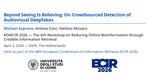 Beyond Seeing Is Believing: On Crowdsourced Detection of Audiovisual Deepfakes