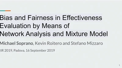Bias and Fairness in Effectiveness Evaluation by Means of Network Analysis and Mixture Model featured image