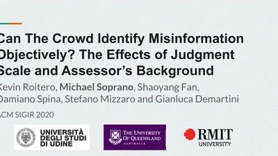 Can The Crowd Identify Misinformation Objectively? The Effects of Judgment Scale and Assessor’s Background featured image