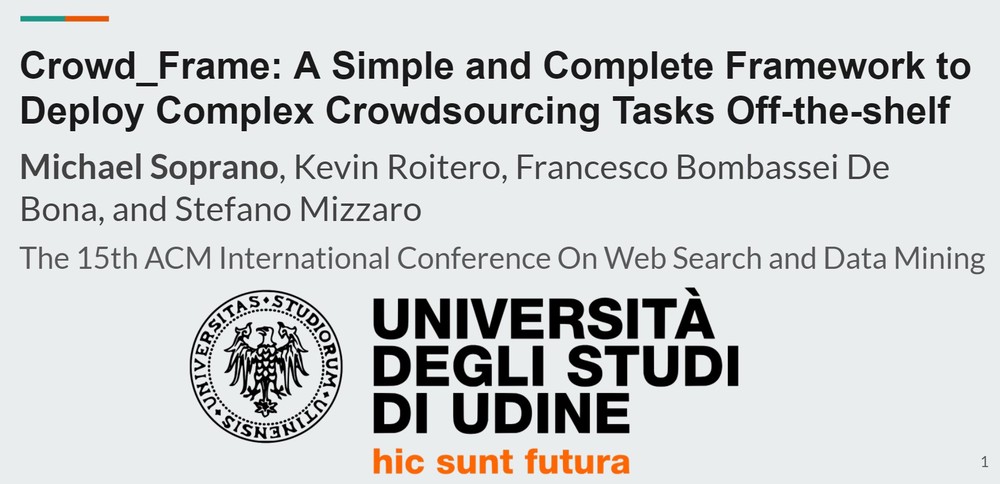 Preview of Crowd_Frame: A Simple and Complete Framework to Deploy Complex Crowdsourcing Tasks Off-the-Shelf