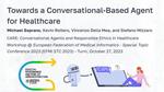 Towards a Conversational-Based Agent for Healthcare