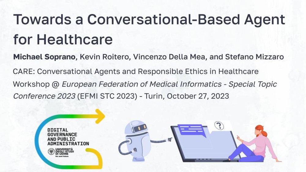 Preview of Towards a Conversational-Based Agent for Healthcare